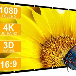 Moiz 150" Inch Projector Screen (Foldable) 10 x 8 Feet 4:3 Ratio 3D UHD Supported Design 114(+) Projector Screen (Width 305 cm x 244 cm Height)-picture-8