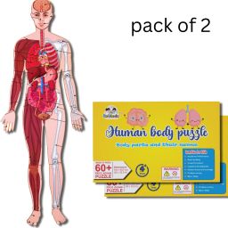 Human Body Puzzle Kids 4+ (Pack of 2) Perfect Gift for Kids' Activities!-19