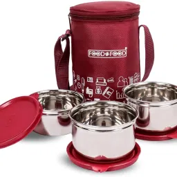 Executive Lite Lunch Box -3 Containers 1- 350 Ml & 2- 450 Ml Each, Softline Bag 3 Containers Lunch Box-image-88