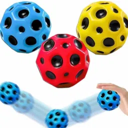 Multicolor Bouncing Moon Ball, Price For 3pcs | RP1170(3-30)-4