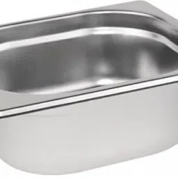 Gastronorm GN Pan 1/9 GN Pan L-7 x B-4 x D-2.5 Deep Stainless Steel Glossy Container Serving Set-0