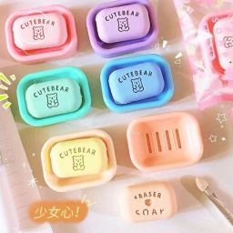 Kids Soap Shape Eraser (Pack Of 6) Non-Toxic Eraser-17