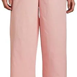 skytick Women Flared Pink Viscose Rayon Trousers-picture-2