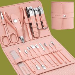 16 in 1 Stainless Steel Manicure and Pedicure Tools Kits set (Set of 16)I-image-10