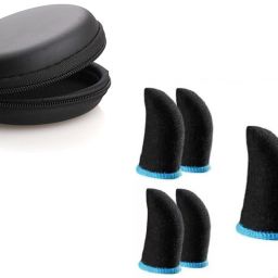 Blue Finger Sleeve Pack of -03 (With Black Pouch) Finger Sleeve-15