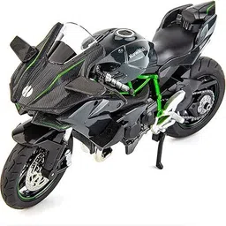 tarak Superbike 1:12 Kawasaki Ninja H2R Motorcycle Model, Suspension and Free Roller,-picture-13