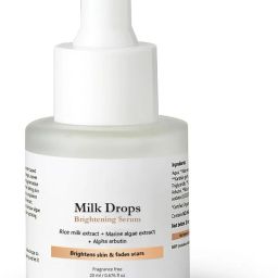 Hegza Vilvah Store Milk Drops Brightening Serum Formulated With Rice Milk Extract, Marine Algae Extract, Alpha Arbutin, Fades Scars, Brightens Skin & Even Skin Tone For All Skin Type-13
