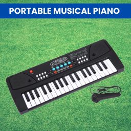 (Piano Keyboard) with Mic/37 Keys 8Rhythms, 8Tones, Portable Electronic ToyA79 (Piano Keyboard) with Mic/37 Keys 8Rhythms, 8Tones, Portable Electronic ToyA79 Analog Portable Keyboard-image-98