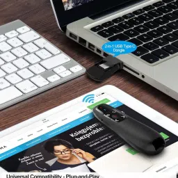 Jihaan Premium Wireless Presenter Professional Laser Pointer Presenter Slide Changer Controller, Presenter image 2