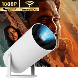 CLAIRBELL Smart Projector for Home 4K Support Rotabable Design withApp Netflix,YouTubeN144 (4500 lm / 1 Speaker / Wireless / Remote Controller) Portable Projector-26