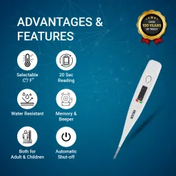 Hicks DMT 416 Fast Read Digital Thermometer with Memory and Beeper - Water Resistant Thermometer image 4