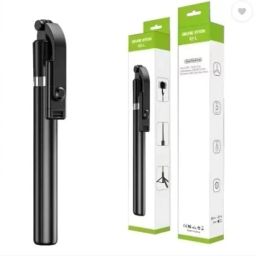 Tonfro Vlogging, Photography, 360° Rotatational Head, Hidden Tripod Stand Bluetooth Selfie Stick-picture-19