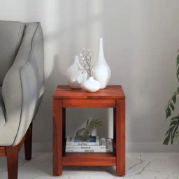 woodsworth from pepperfry Kryss Sheesham Wood End Table In Honey Oak Finish-picture-24
