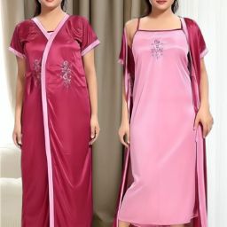 Women Nighty with Robe-image-27