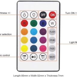 krikav 220 W Color Changing, Music Round B22 D LED Bulb image 2