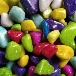 Pebbles mix colour 2kg Regular Oval, Round, Angular Marble Pebbles-image-10