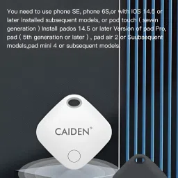 caiden Smart Tag Item Finder for Keys, Wallets, Luggage, Pets (Only for iOS) Location Smart Tracker image 4
