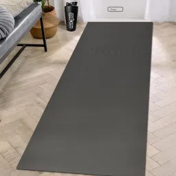 Cube Grey Plain Reversible Rubber Yoga Mat 6MM Thickness 6 mm Yoga Mat-image-43