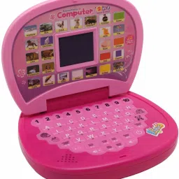 just97 Educational Learning Laptop for Kids with LED Display, Alphabet ABC image 4
