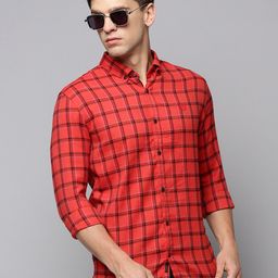 showoffff Men Regular Fit Checkered Spread Collar Casual Shirt-picture-28