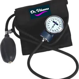 Dr Viksons Clock Dial Black Aneroid Manual Professional Sphygmomanometer & Blood Pressure Bp Monitor-23