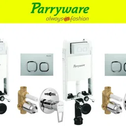 Half Frame Concealed Cistern, with divater body upper espiron set of 2 pic 253 Dual Flush Tank-4