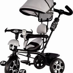 DASH SUPER Tricycle Canopy Dual Storage Basket With Hood Parental Handle Control Safety Guardrail Comfort Seat Model_Brezza_ for Kids|Boys|Girls Age 2-5 Years Tricycle-4