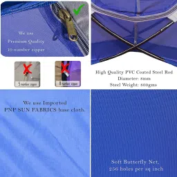 ghuraba Cotton Adults Washable Single Bed Mosquito Net Mosquito Net image 3