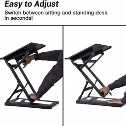 Smiledrive Laptop Standing Desk Table Stand with Adjustable Height & Angle Options Laptop Standing Desk Table Stand with Adjustable Height & Angle Options Laptop Stand image 4
