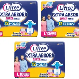 Absorb Super Pants - Large (Waist Size: 35-49 Inch) - 30 Count, Pack of 3 - L-image-45