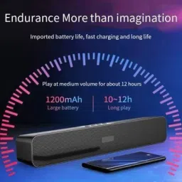 TEQIR E-91 TV SOUNDBAR ,HOME SOUNDBAR Original Quality Perfect Sound bar Mega Bass Wireless Bluetooth Speaker with TWS Connection/USB Input/Micro SD Card Reader/FM Radio/Aux Input/Hands Free Calling/BT SPEAKER ULTRA WITH 3D sound blast WITH GOOD quality good Super Bass GIF23 Splash proof/Waterproof NEW ARRIVAL Wireless Bluetooth Speaker with TF CARD/FM/USB DRIVE & AUX SUPPORTED IDEAL FOR CAR/LAPTOP/HOME AUDIO/GAMING SPEAKER 10 Bluetooth Speaker Splashproof/Waterproof NEW ARRIVAL Wireless Bluetooth Speaker with TF CARD/FM/USB DRIVE & AUX SUPPORTED IDEAL FOR CAR/LAPTOP/HOME AUDIO 10 W Bluetooth Laptop/Desktop Speaker image 2