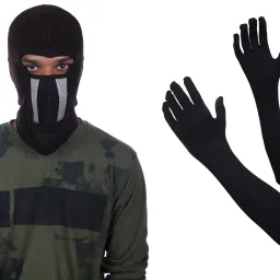 1Pc Mask and 1Pair Gloves Combo-18