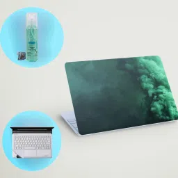 SDM 3in1 laptop skin, Cleaner Gell & Track Pad (green smoke) 15.6 inch Combo Set-picture-12