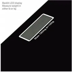 FINARO Digital Weight Machine Thick Tempered Glass LCD Display Weighing Scale Weighing Scale image 2