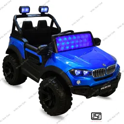 smallboytoys 888 BMW BLUE Battery ride on kids car Jeep Battery Operated Ride On (Blue) Jeep Battery Operated Ride On-picture-5