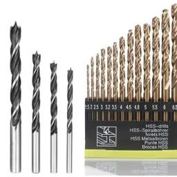 Drill Bit Set DB:022 Combo Of 13 Pcs Twisted HSS Drill Bit For Metal And 5 Pcs Wood Working Drill Bits For Wood (Pack Of 2)-14