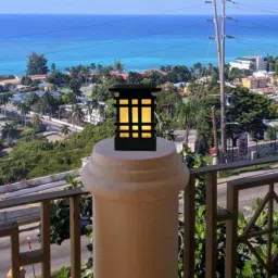 sinoman Waterproof Unbreakable 40 Watts Black Colour Metal & PVC Pillar Gate Light-picture-28
