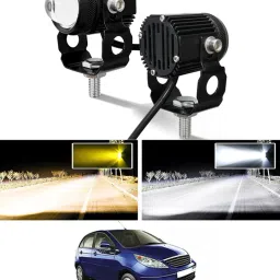 Twin Mini Led Light High/Low Beam With 2 Color For VistaTata2008 Fog Lamp Car, Motorbike, Truck, Van LED for Tata (12 V, 55 W)-image-29