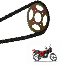 HERO PASSSION PLUS CHAIN KIT WITH AIR FILTER [ PACK OF 4 ] 44 Teeth Sprocket-image-42