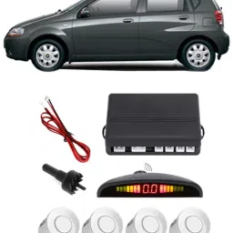 GS81 Silver Car Reverse Parking Sensor with LED Display 4 Sensor G81 Parking Sensor-image-13