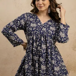 mialo fashion Women Floral Print Viscose Rayon Flared Kurta-picture-19