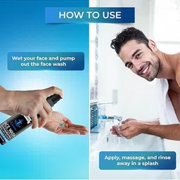 MUUCHSTAC Men Set of 3 Ocean Face Wash for All Skin Types - 100 ml each image 3