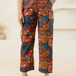GULABOSITABO Women Floral Printed Slip On Original Trousers-image-53