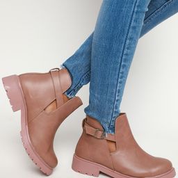 Marc Loire Women Mid-Top Block Heeled Regular Boots With Buckle Detail-image-94