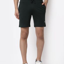Red Tape Men Green Regular Fit Outdoor Sports Cotton Shorts-image-5