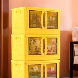 Kuber Industries Yellow 3 Pieces Reusable Drawer Organisers-18