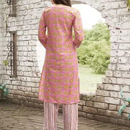 Anouk Pure Cotton Digital Print Tunic With Trousers Co-Ords image 4