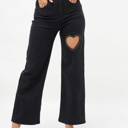 SASSAFRAS Women Straight Fit High-Rise Low Distress Embellished Stretchable Jeans-image-44