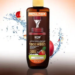 WOW SKIN SCIENCE Unisex Apple Cider Vinegar Foaming Face Wash Refill Pack 200 ml-16