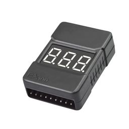 BX100 1-8S Lipo Battery Voltage Tester / Low Voltage Buzzer Alarm / Battery Voltage Checker with Dual Speakers image 1